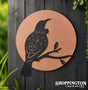 100% NZ Made Brushed Copper Circle - Tui Wall Art