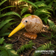 100% NZ Made Garden Ornament - Splashy Bird Art / Brown Kiwi