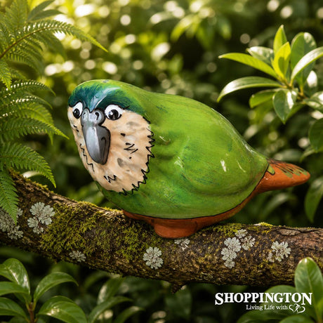 100% NZ Made Garden Ornament - Splashy Bird Art / Kakapo