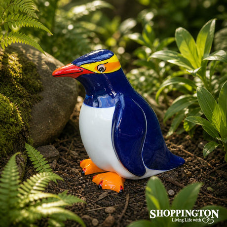 100% NZ Made Garden Ornament - Splashy Bird Art / Penguin