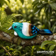 100% NZ Made Garden Ornament - Splashy Bird Art / Tui Bird