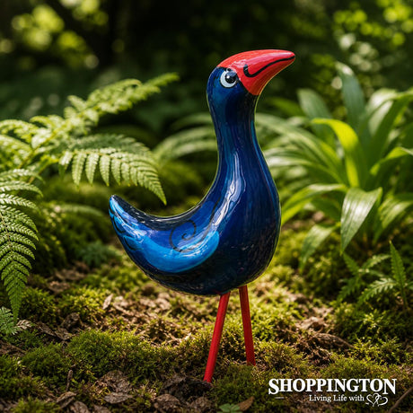 100% NZ Made Garden Ornament - Splashy Bird Art Walking Pukeko