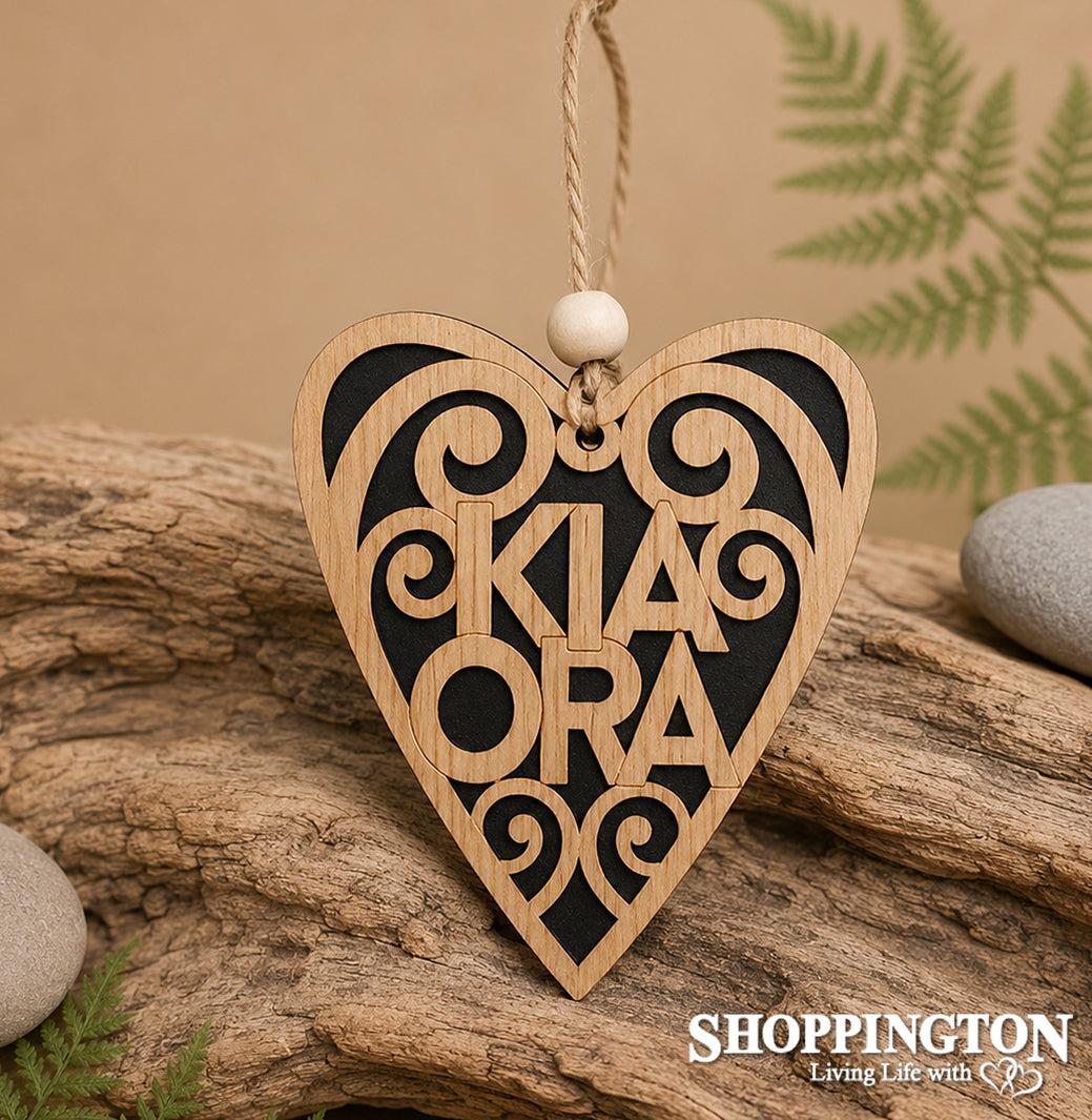 100% NZ Made Hanging Ornament - Kia Ora