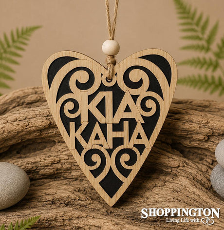 100% NZ Made Heart - Kia Kaha