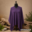 100% NZ Made Two Way Poncho / Grape