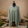 100% NZ Made Two Way Poncho / Moss