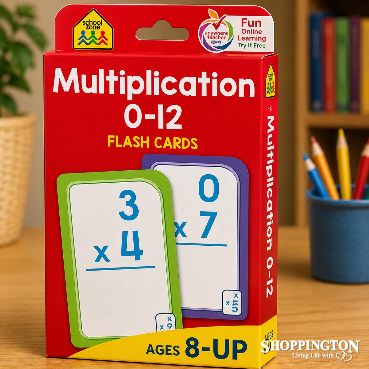 School Zone Flash Cards - Multipication 0-12(NC)