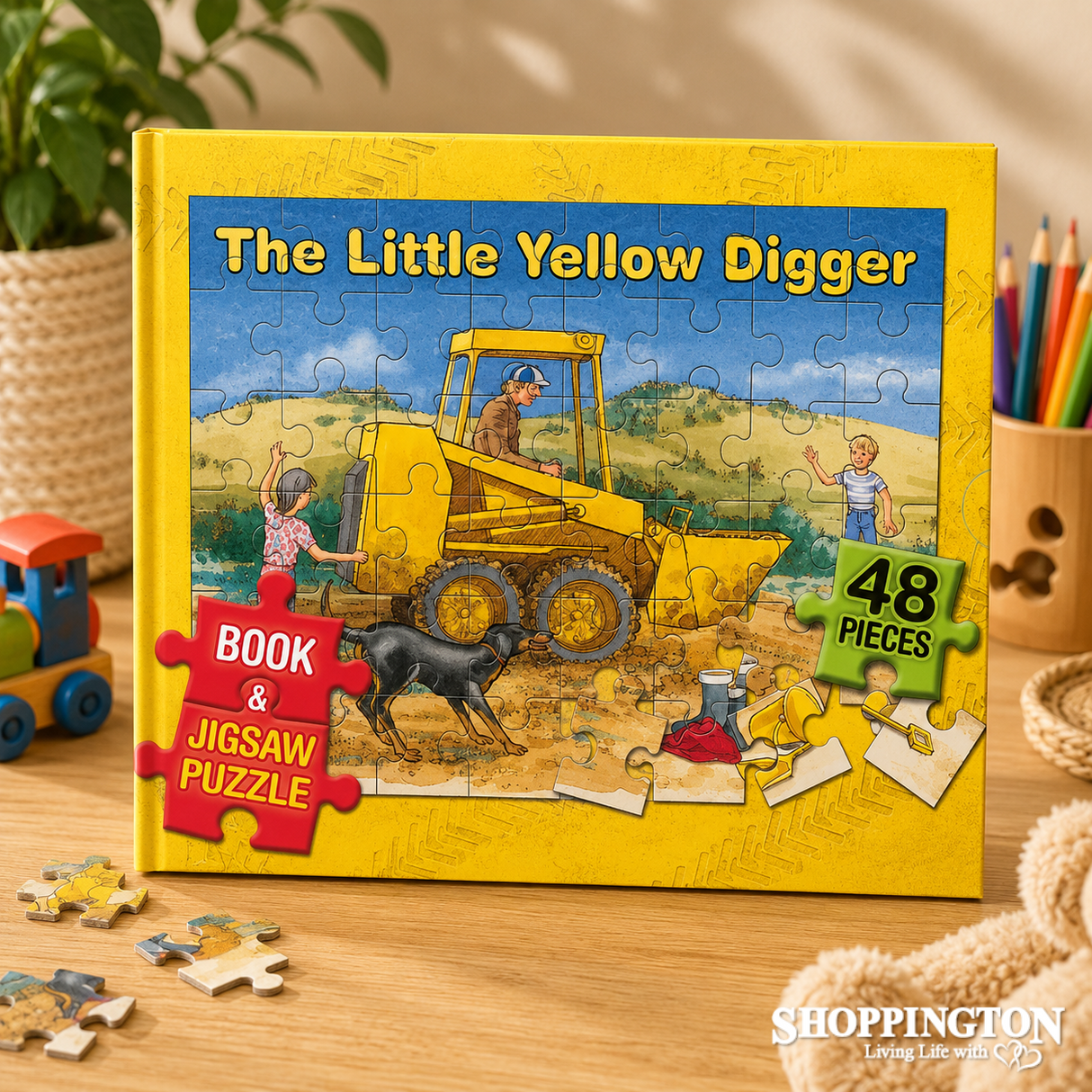 The Little Yellow Digger - Book and Jigsaw