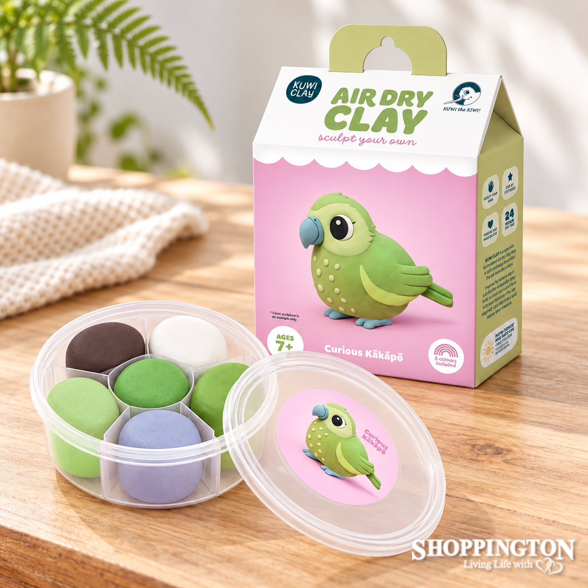 Air Dry Clay - Curious Kakapo