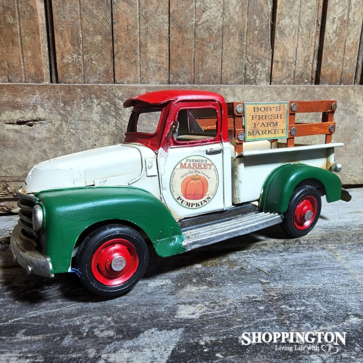 Die Cast Metal Replica Vintage Farmers Market Truck
