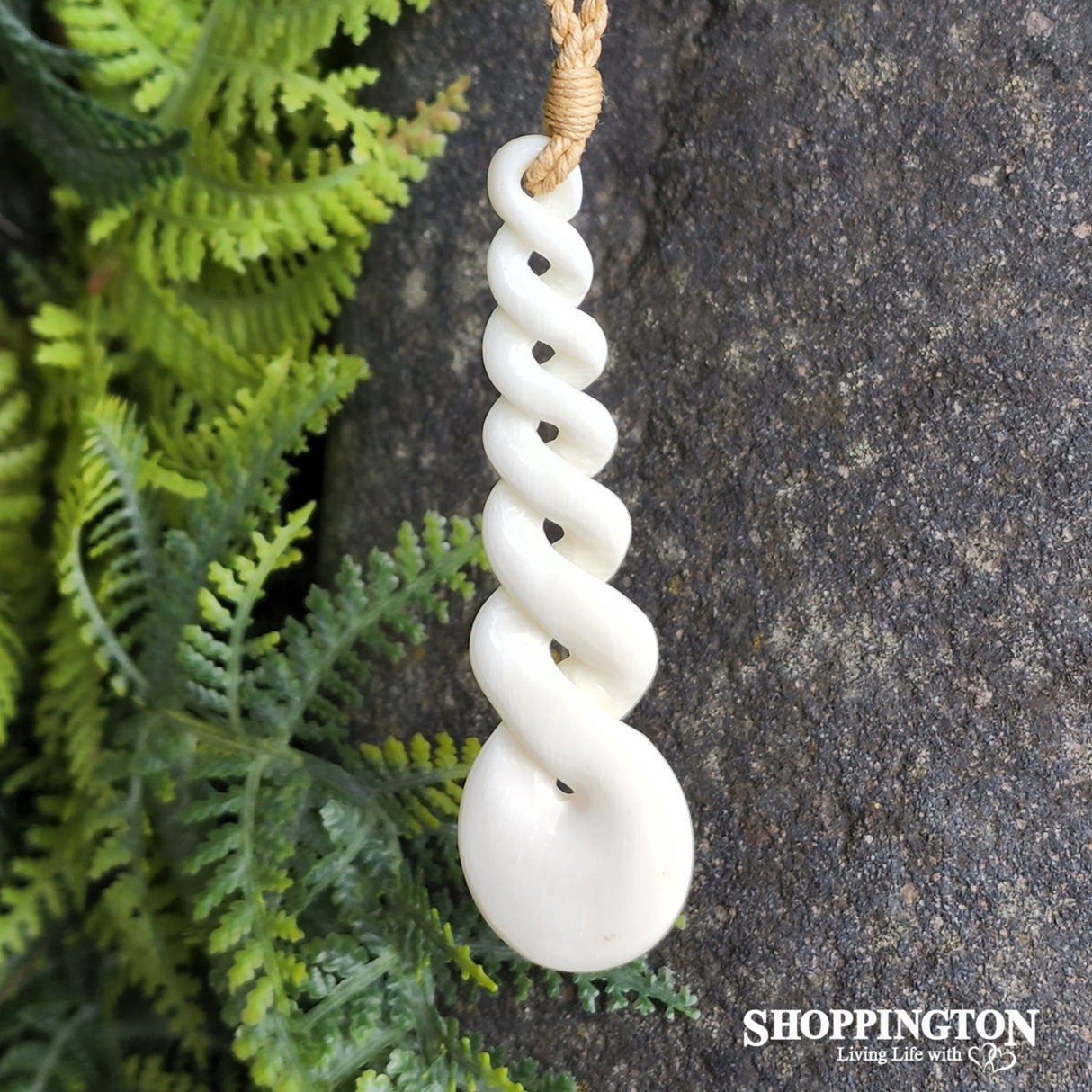 Twist Bone Carving Pendant