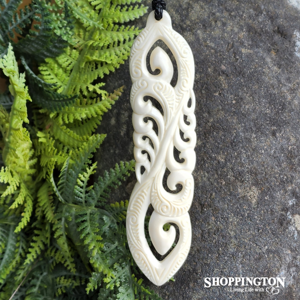 XL Bone Koru Family Necklace