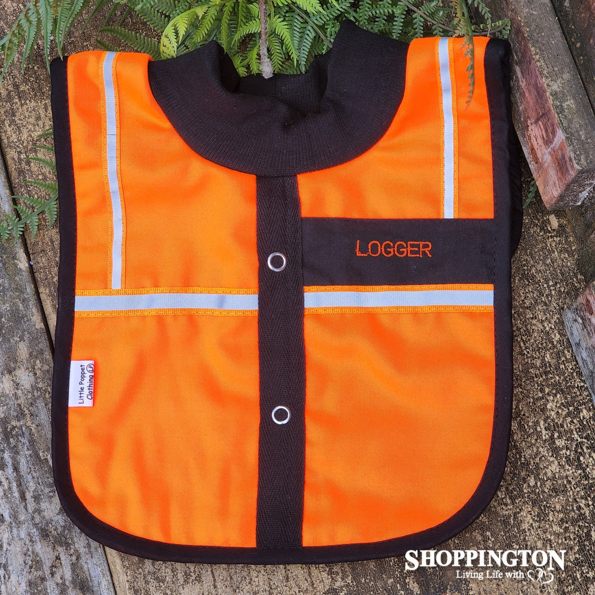 NZ Made Baby Bib / Logger