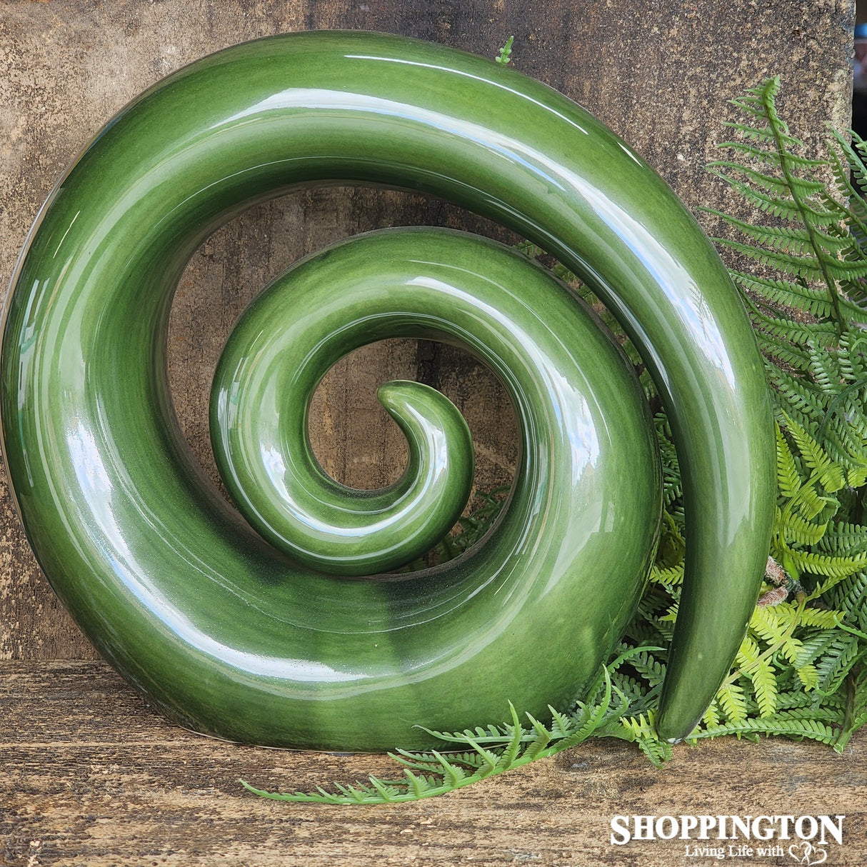 Ceramic Swirl Koru 22cm