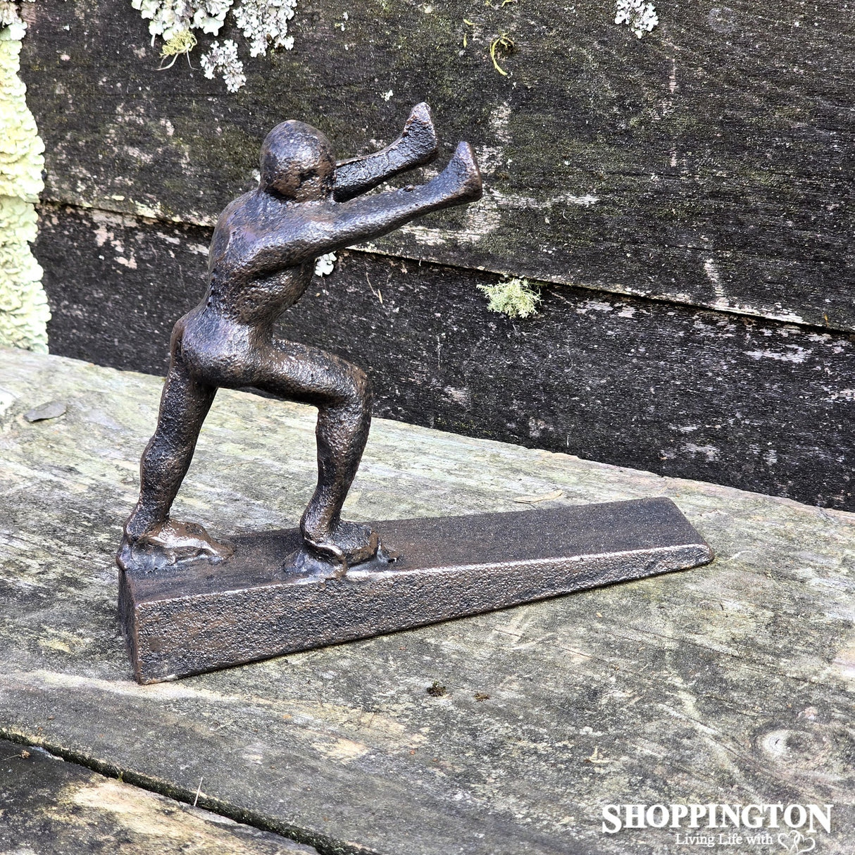 Cast Iron Door Stop - Strong Man