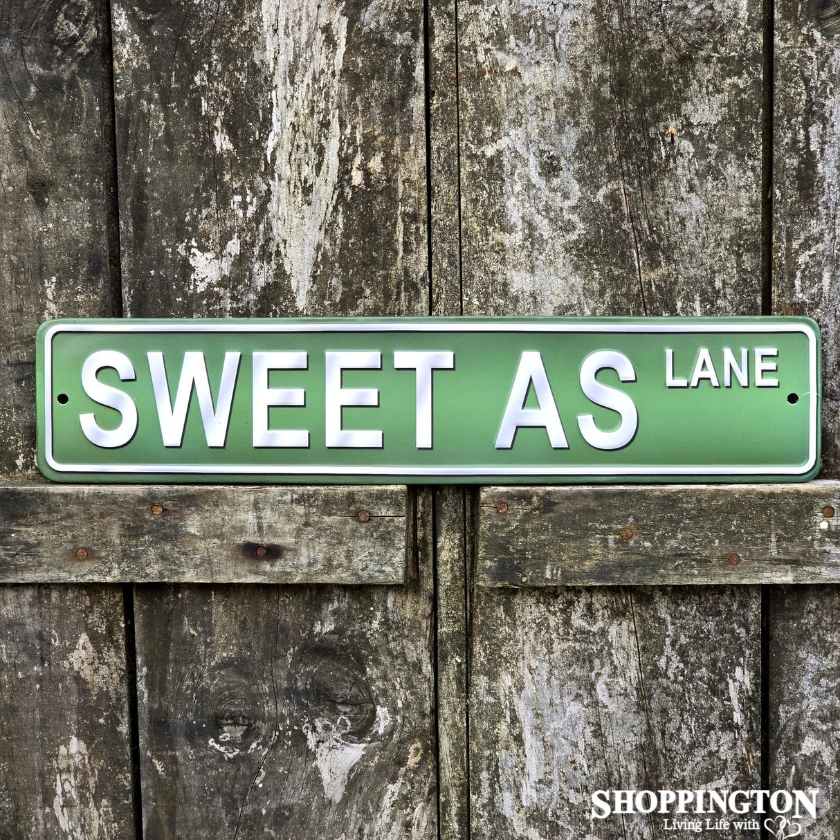 Sweet As Lane Metal Street Sign