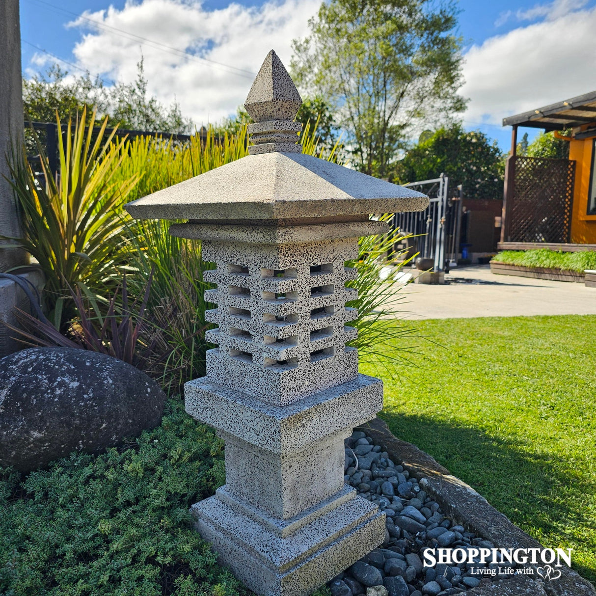 Handmade Concrete Japanese Lantern