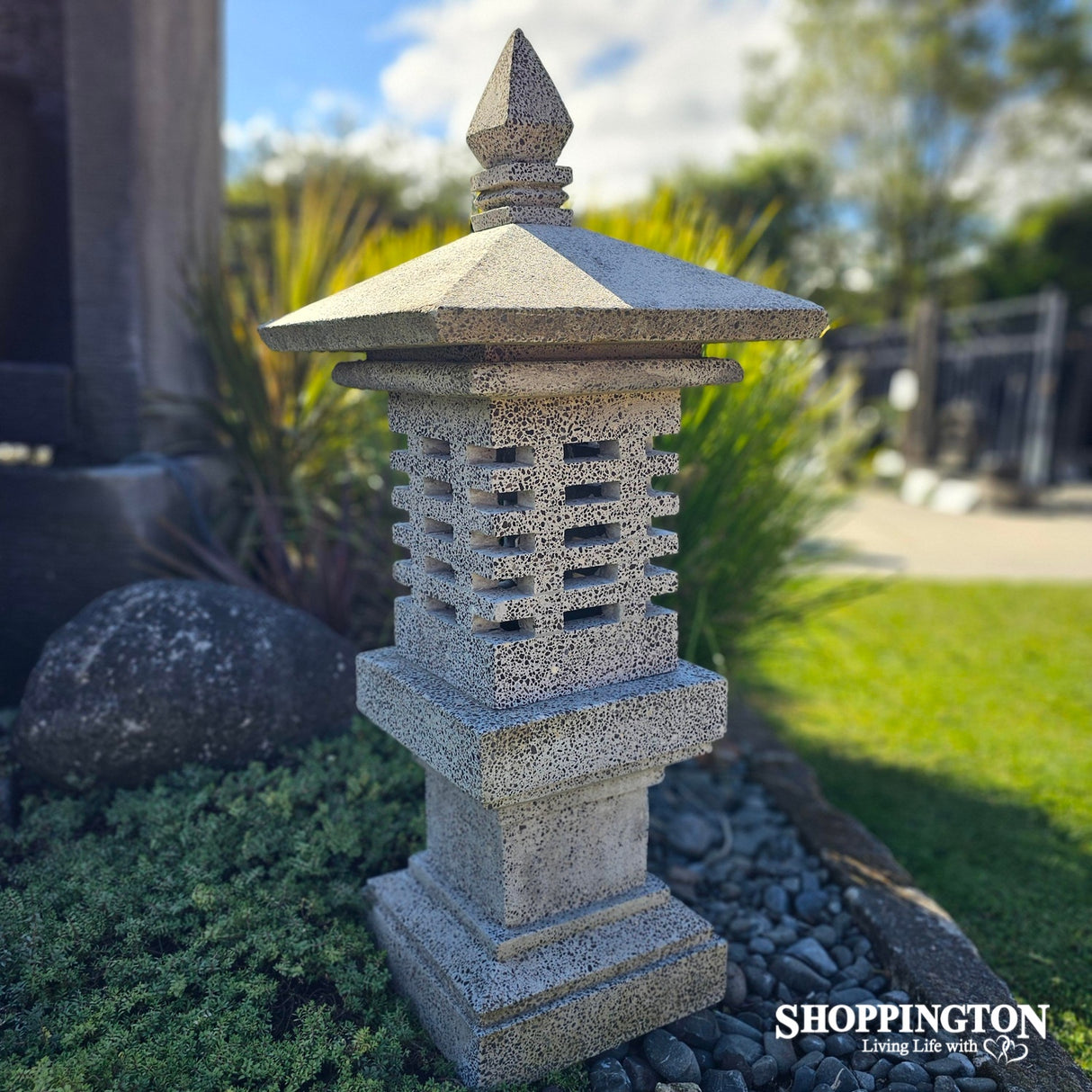 Handmade Concrete Japanese Lantern