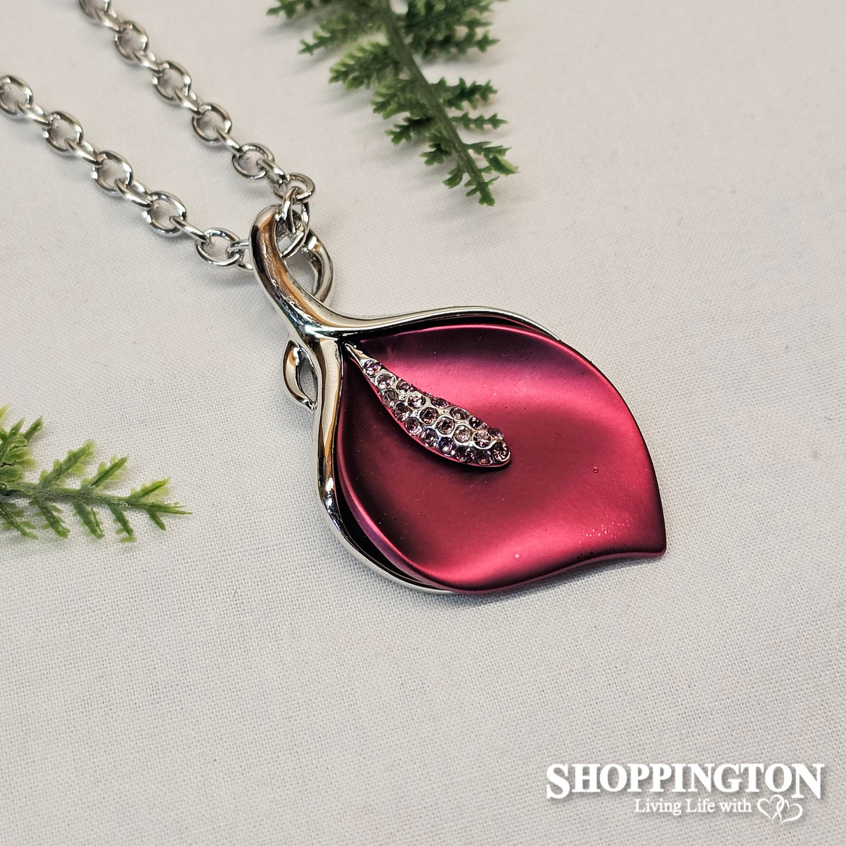 Necklace - Purple Lily