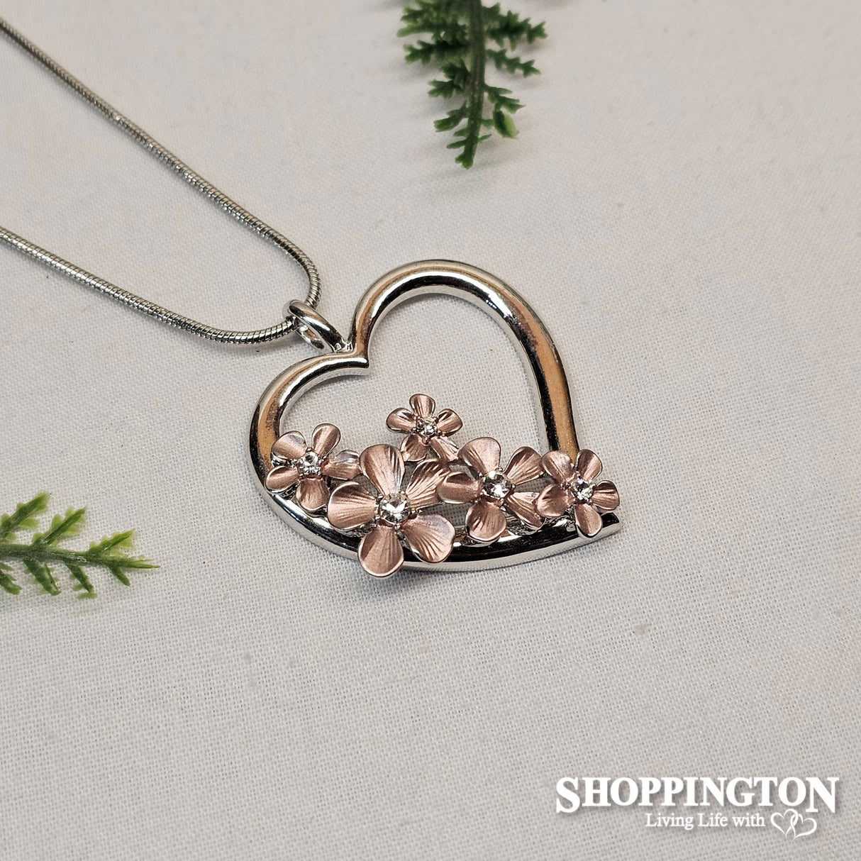 Necklace - Flower Heart