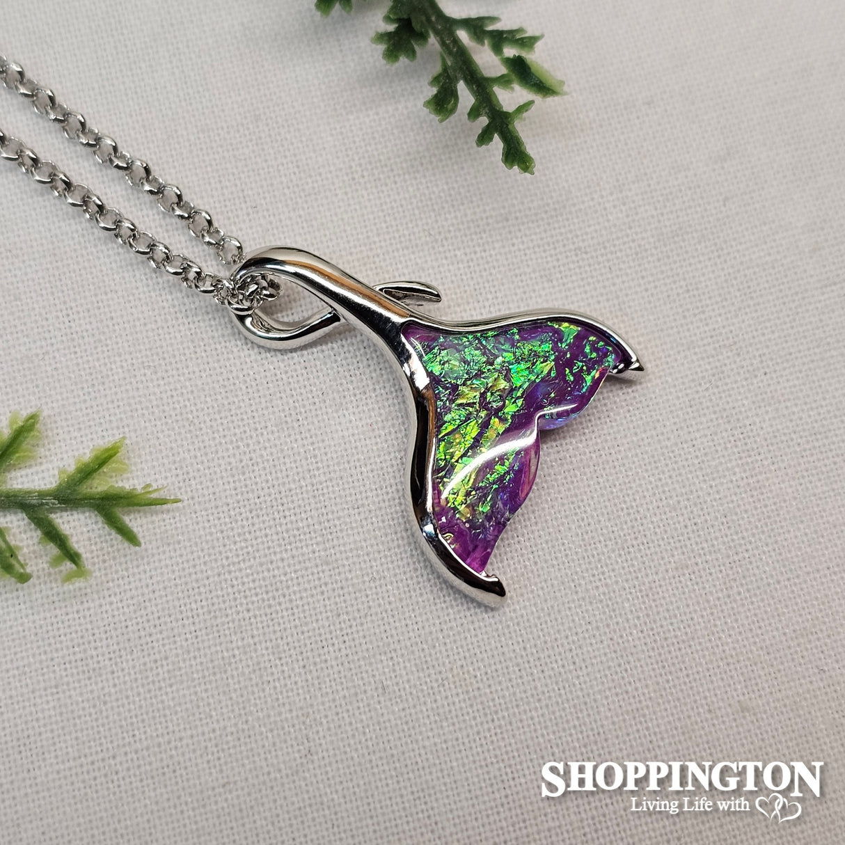 Necklace - Lavender Whale Tail
