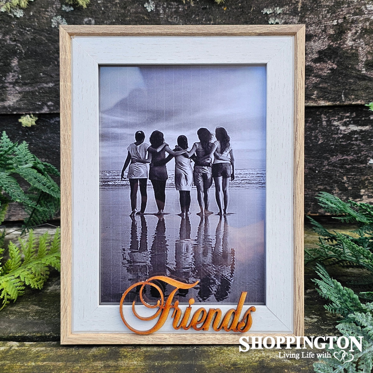 Designer Natural Wood Photo Frame Friends