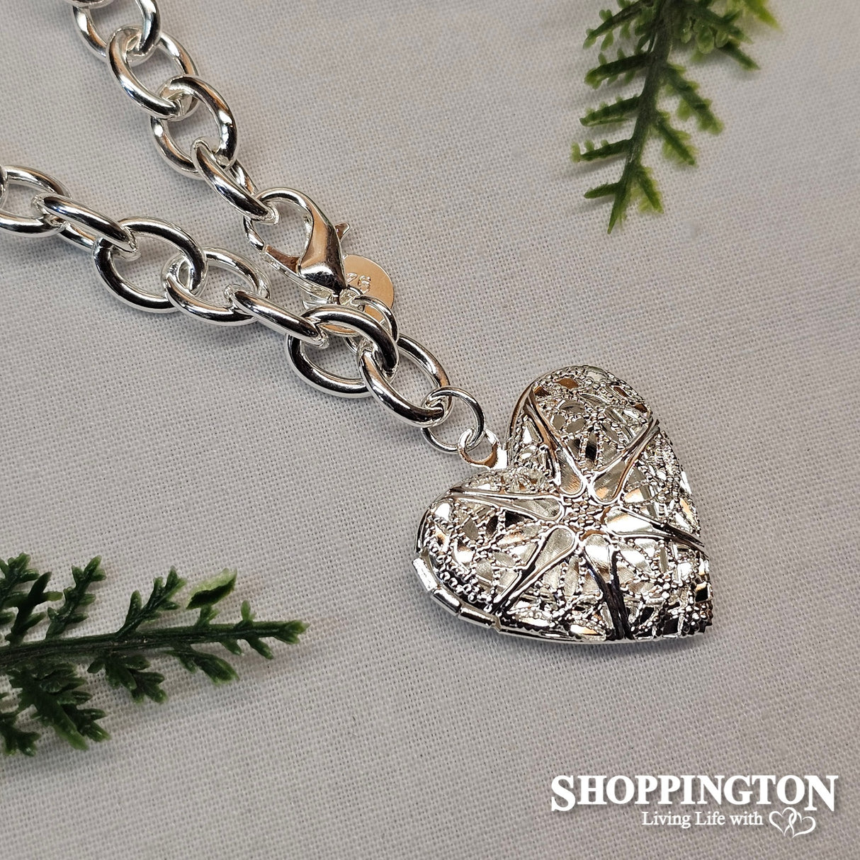 Bracelet - Sterling Silver Star Heart Locket