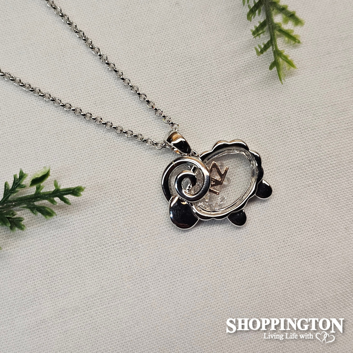 Necklace - Silver Glass NZ Sheep