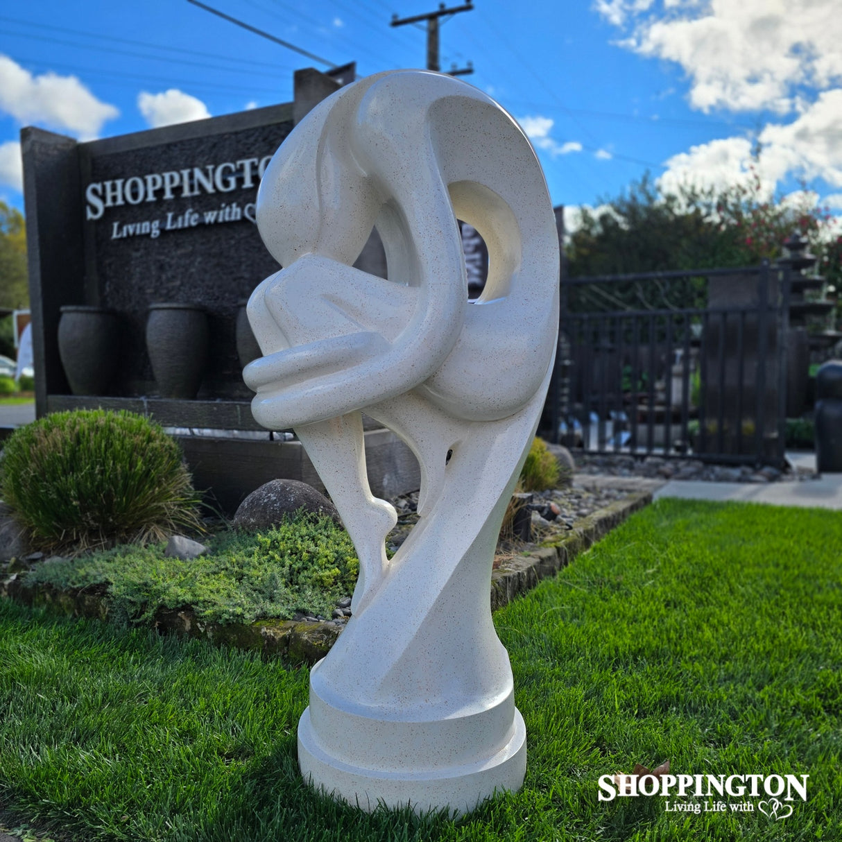 Garden Sculpture - Terrazzo Sexy Lady White 150cm