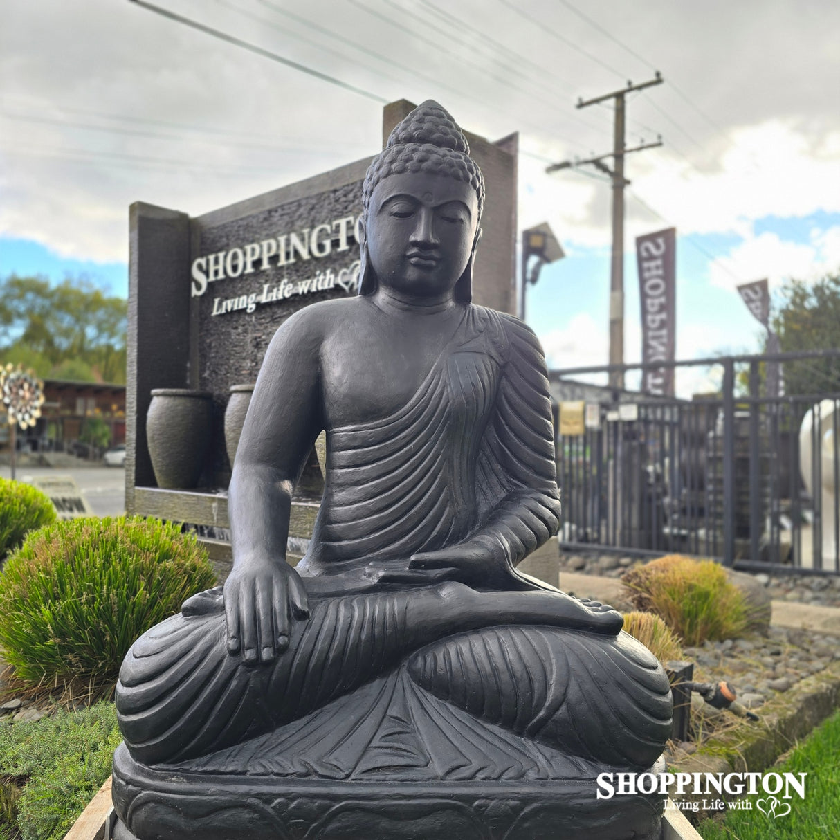 Garden Ornament - Concrete Tranquil Buddha 150cm