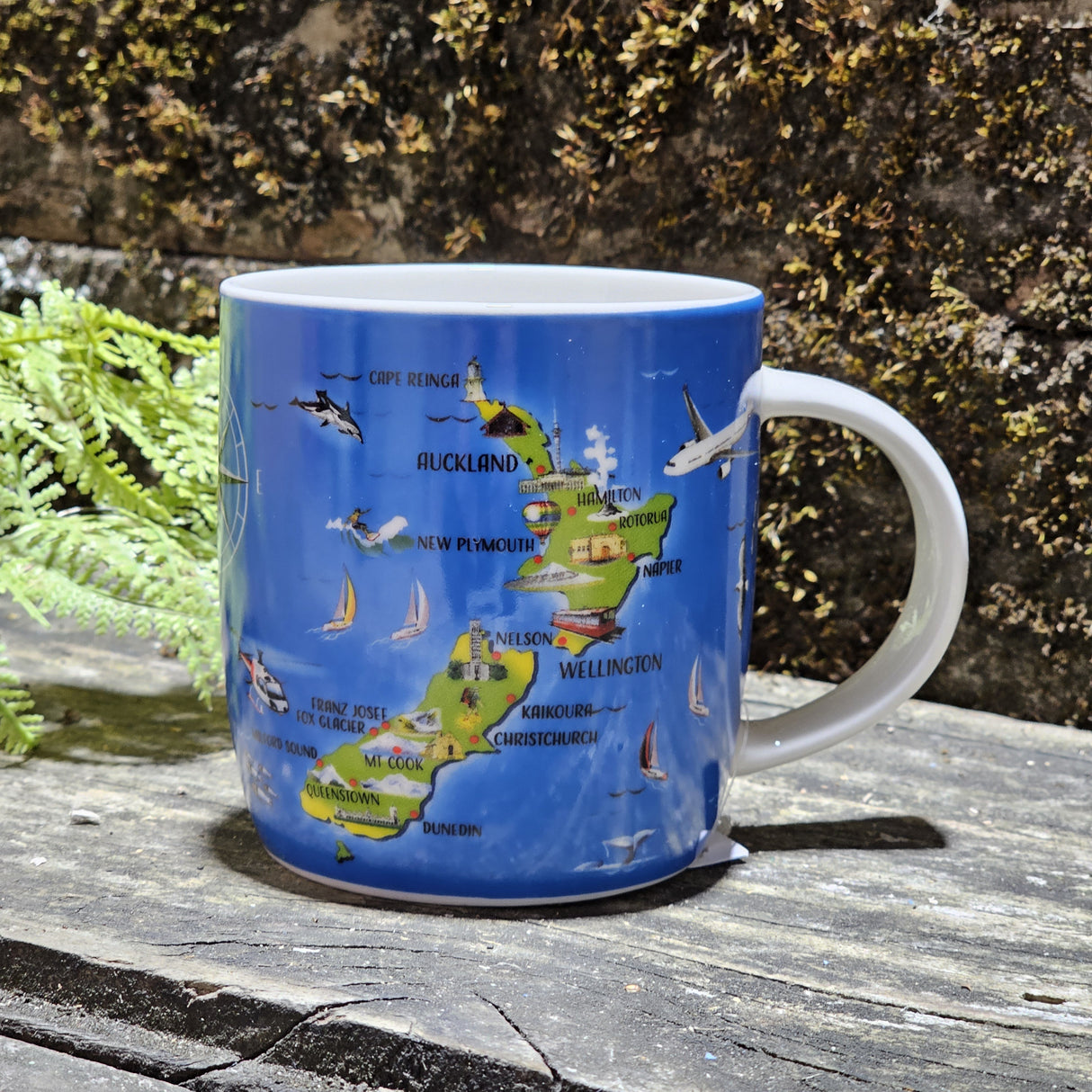 NZ Map Coffee Mug