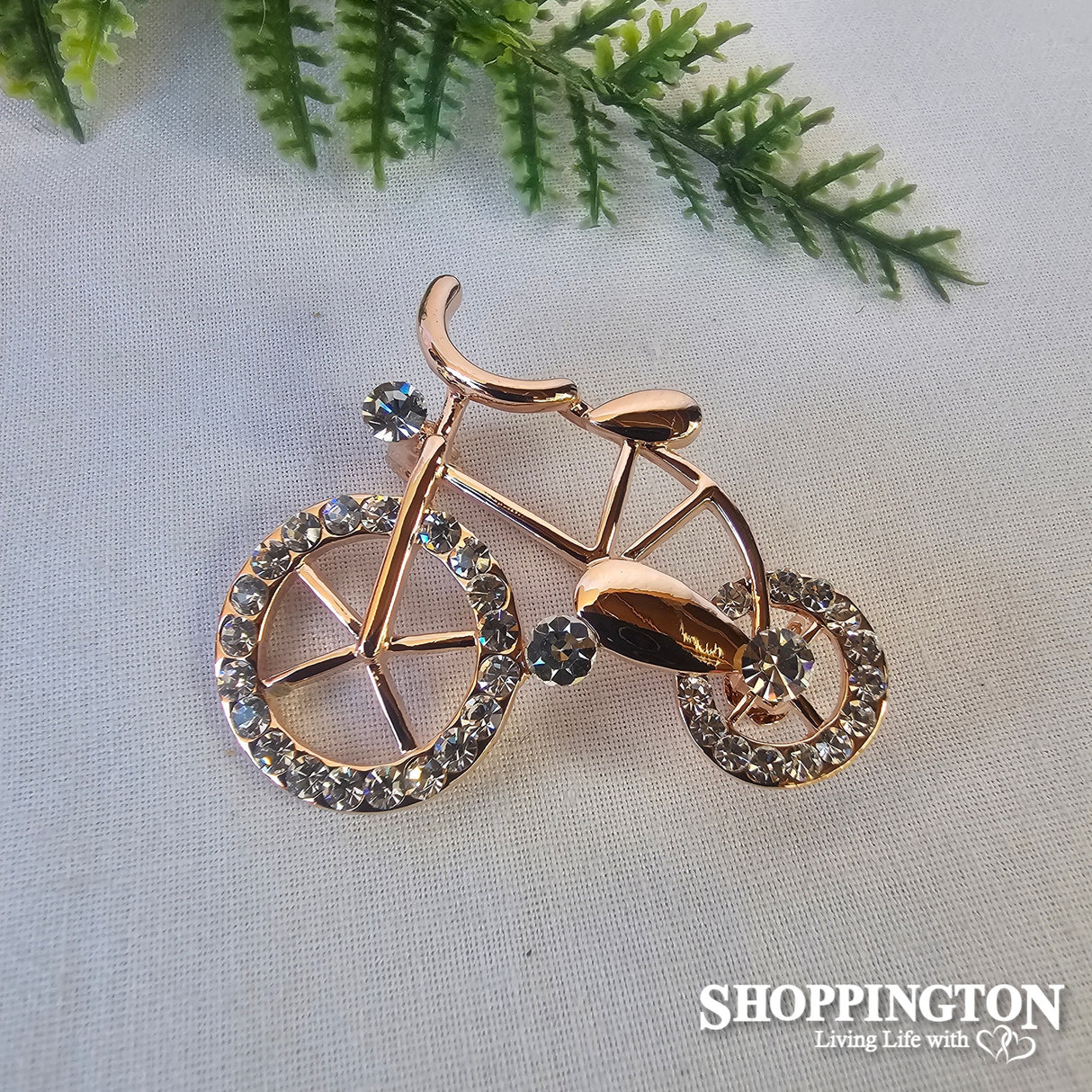 Brooch - Gold Bicycle