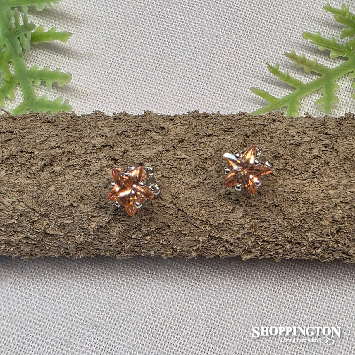 Earrings - Champange Star Studs