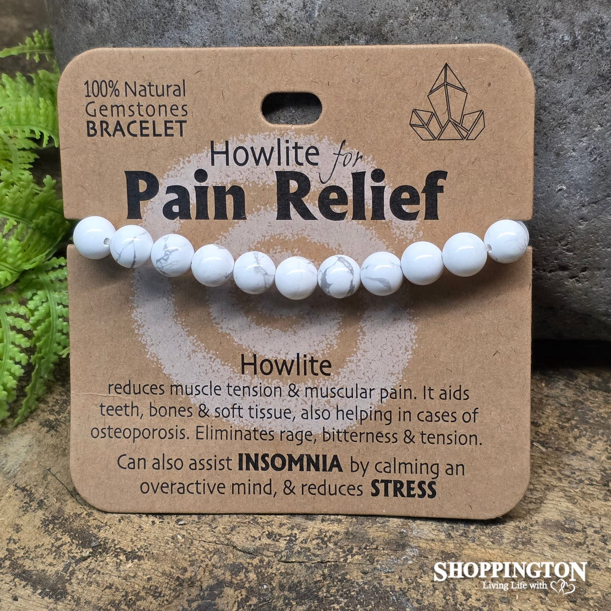 Wellbeing Gemstone Bracelets - Howlite