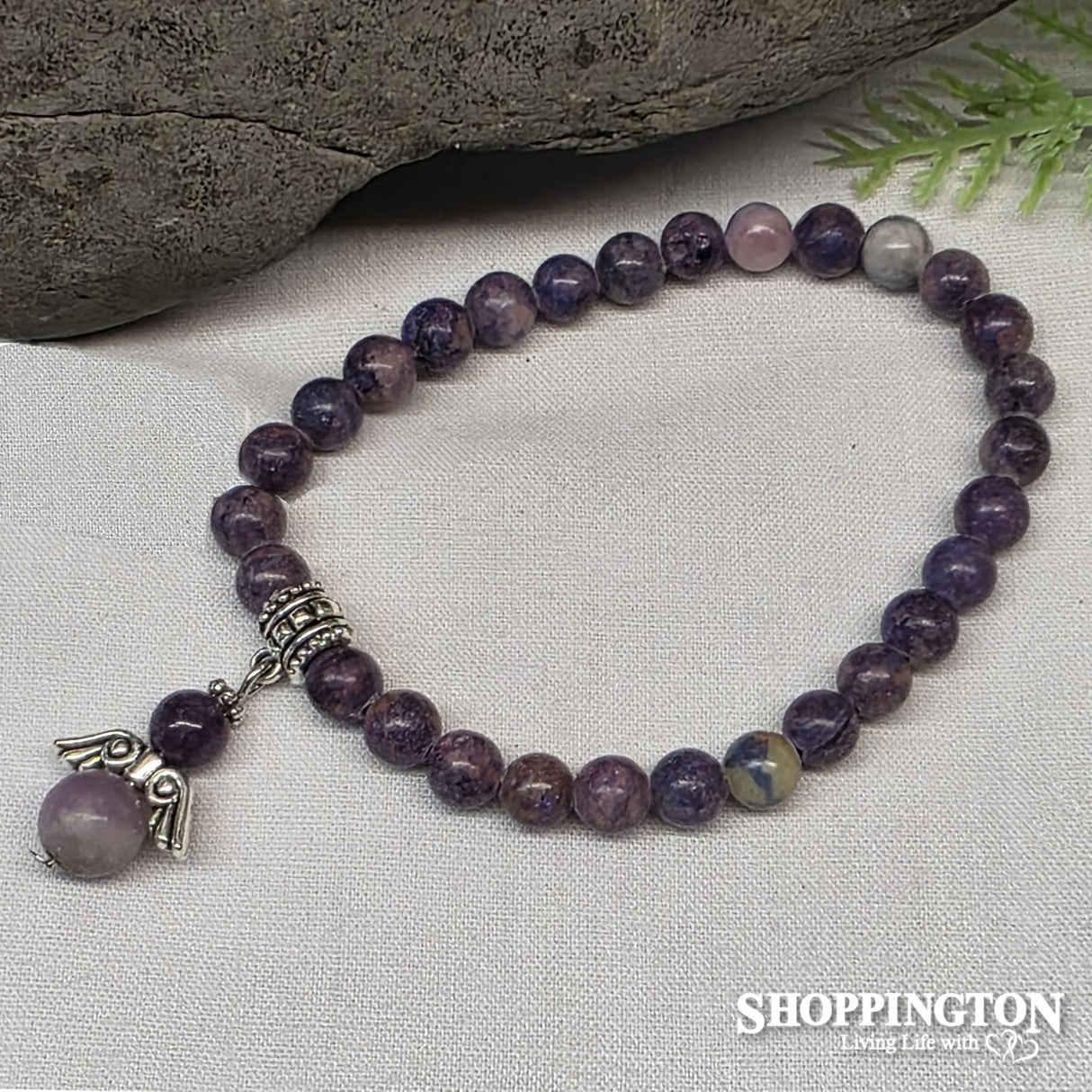 Gemstone Bead Bracelets - Lilac Jade