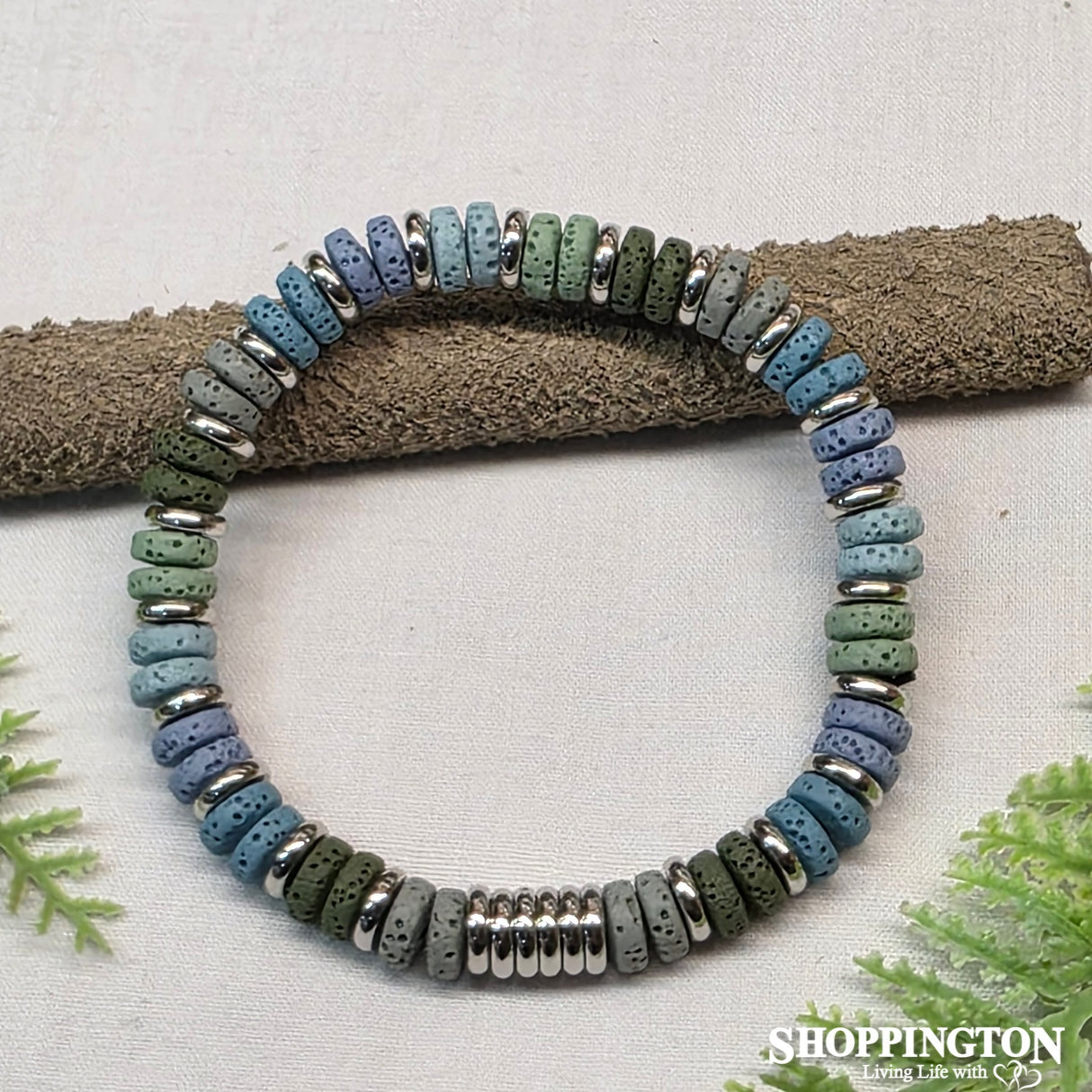 Bracelet - Blue Volcanic Rock