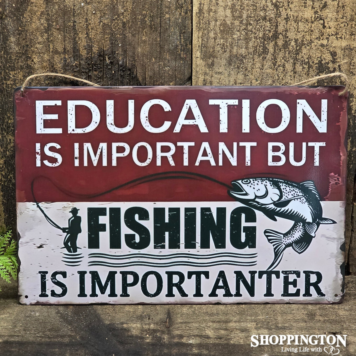 Fishing Metal Wall Art