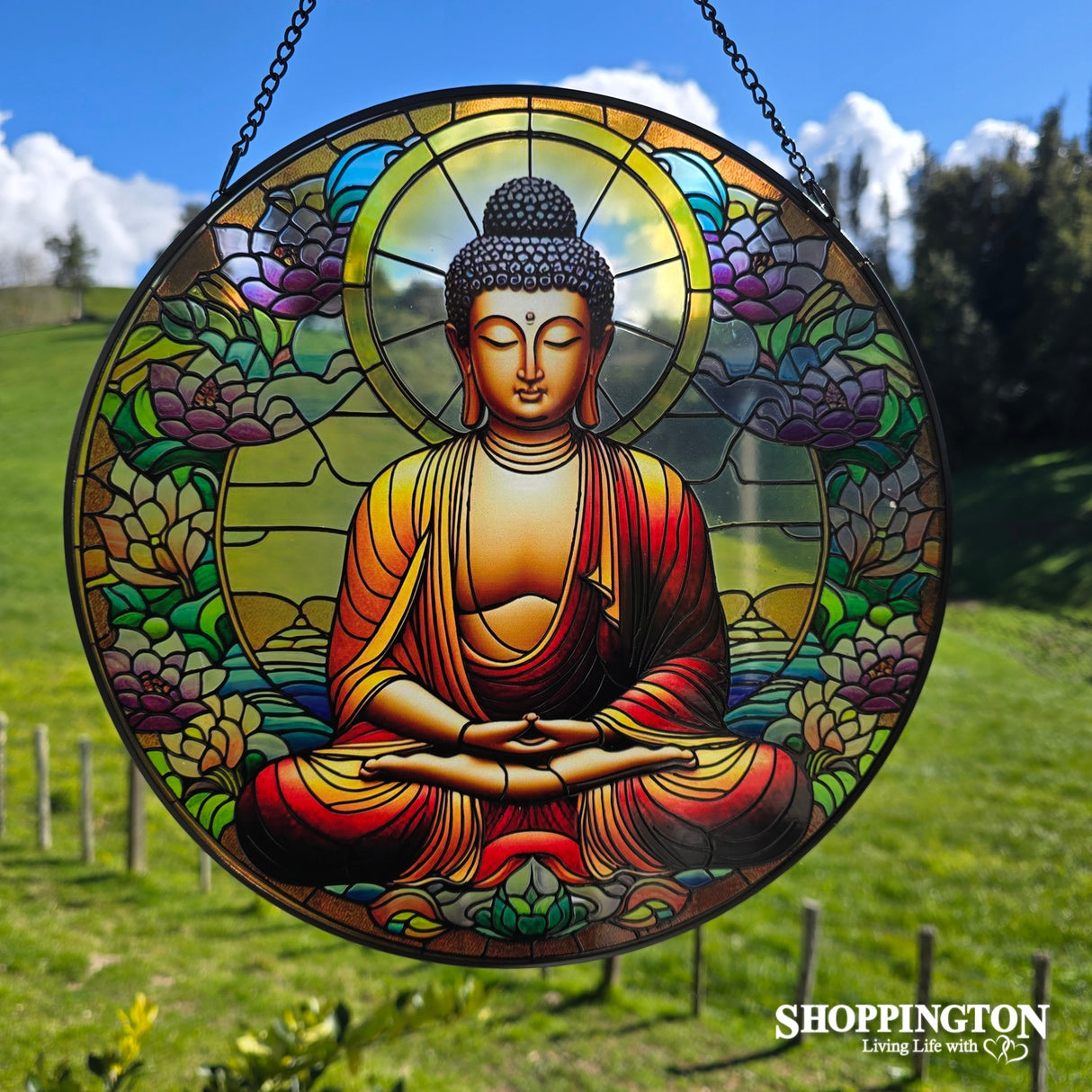 Stained Glass Hanger - Buddha