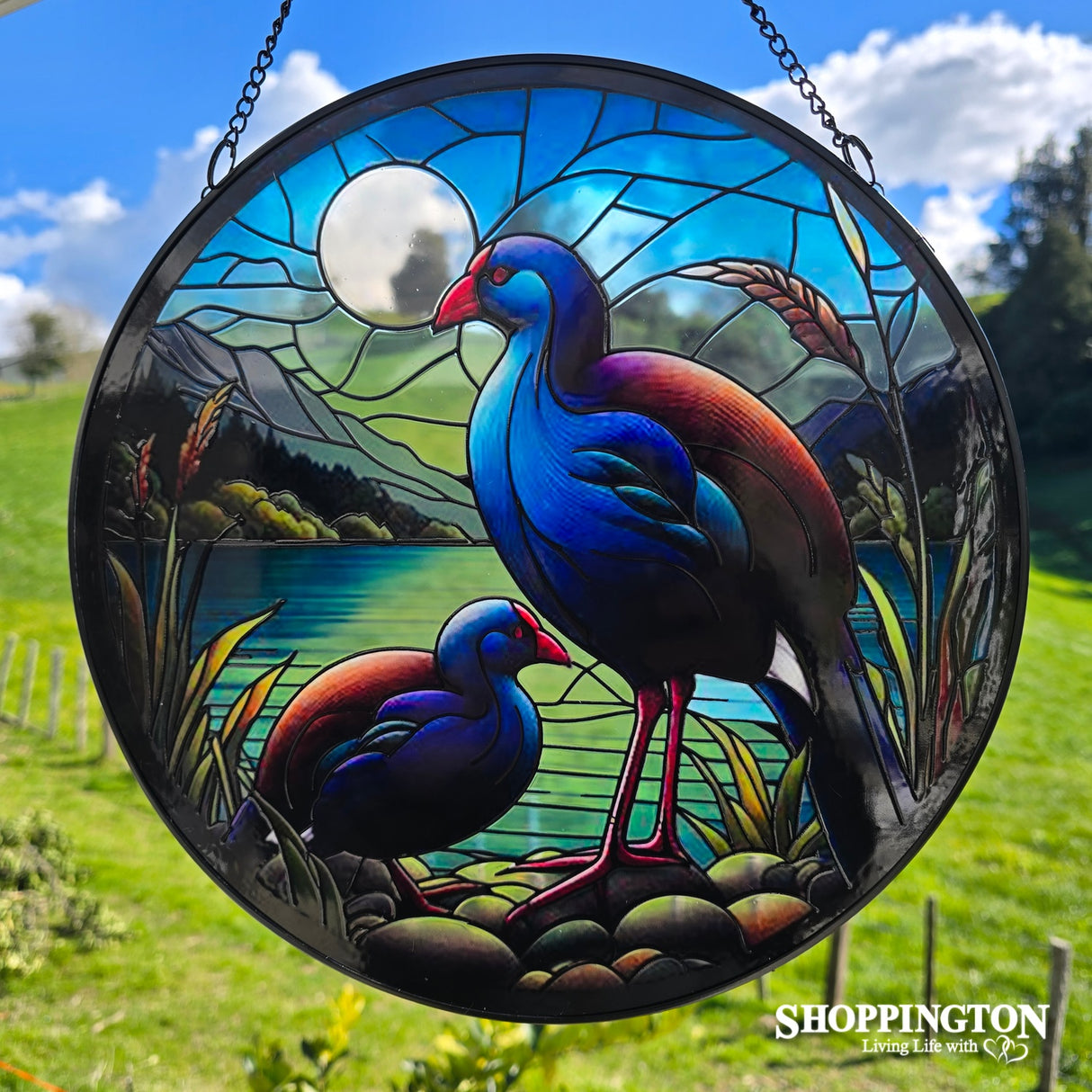 Stained Glass Hanger - Pukeko