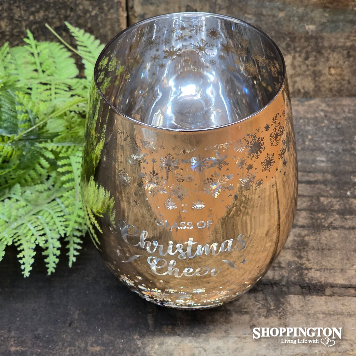 Christmas Cheer Stemless Wine Glass