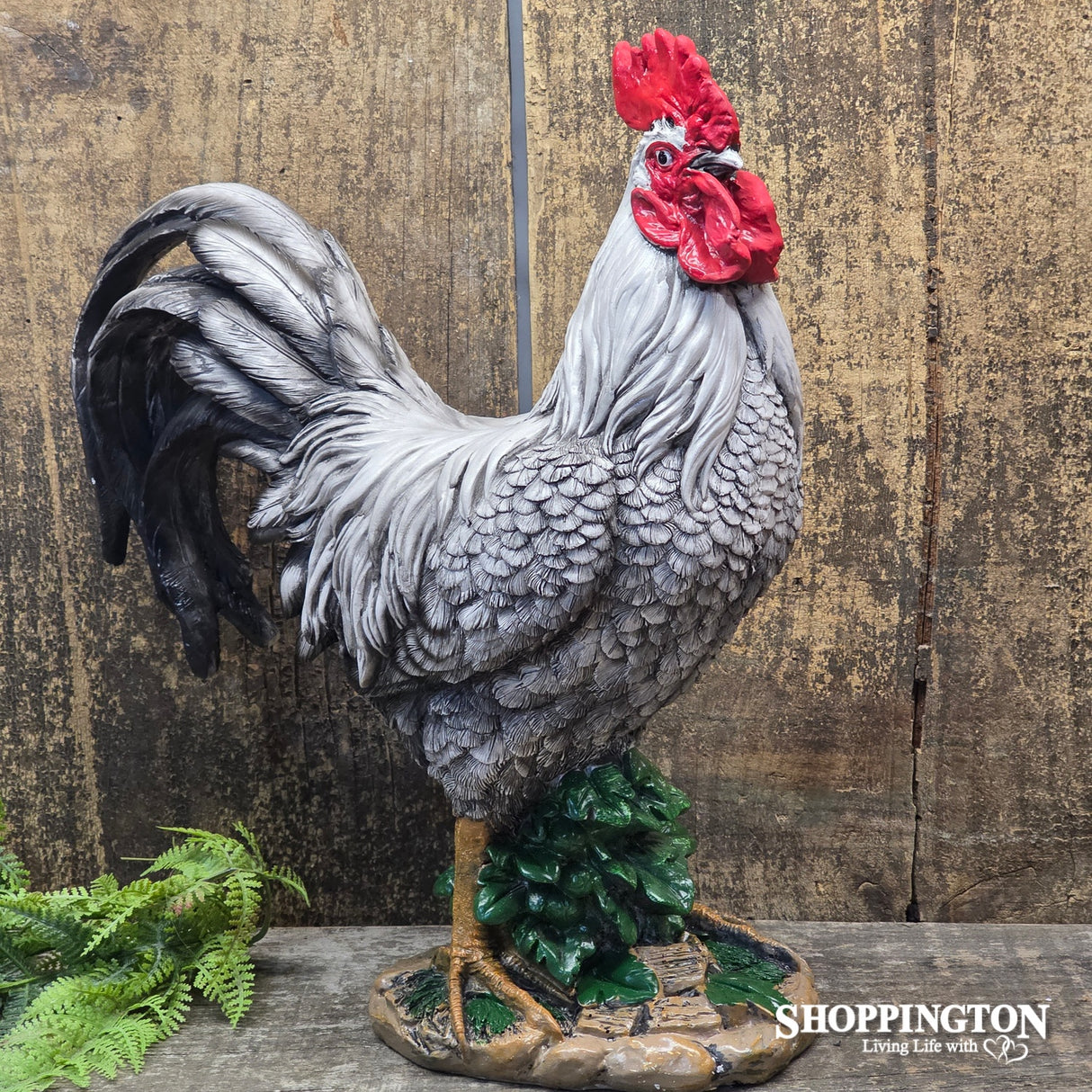 Standing Rooster Black & White