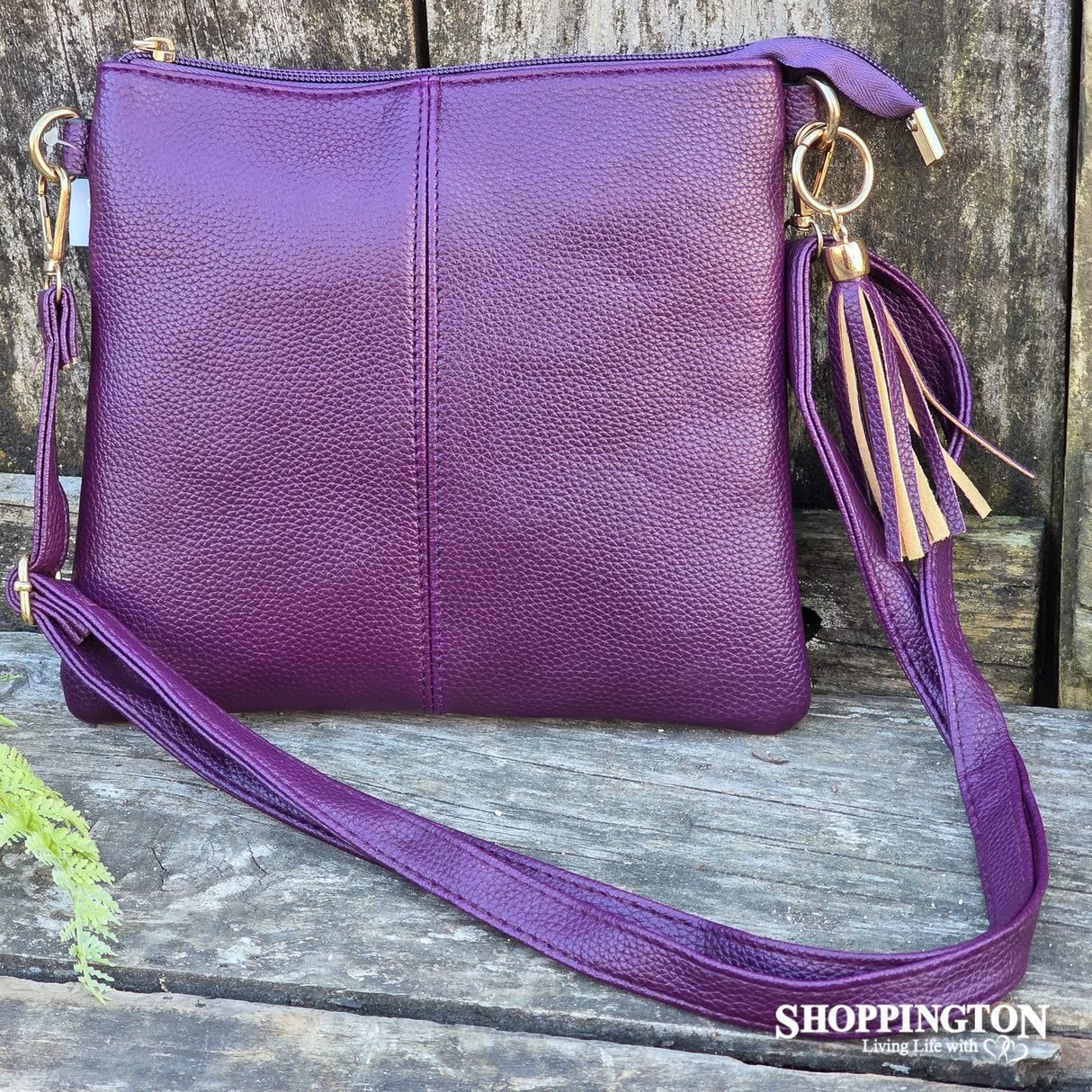 Handbag - Ellay Tassle Aubergine