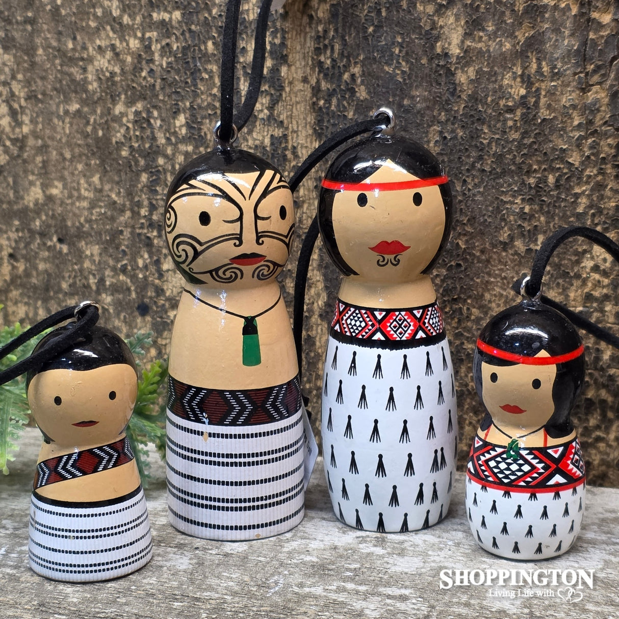 Maori Whanau Peg Doll Decorations