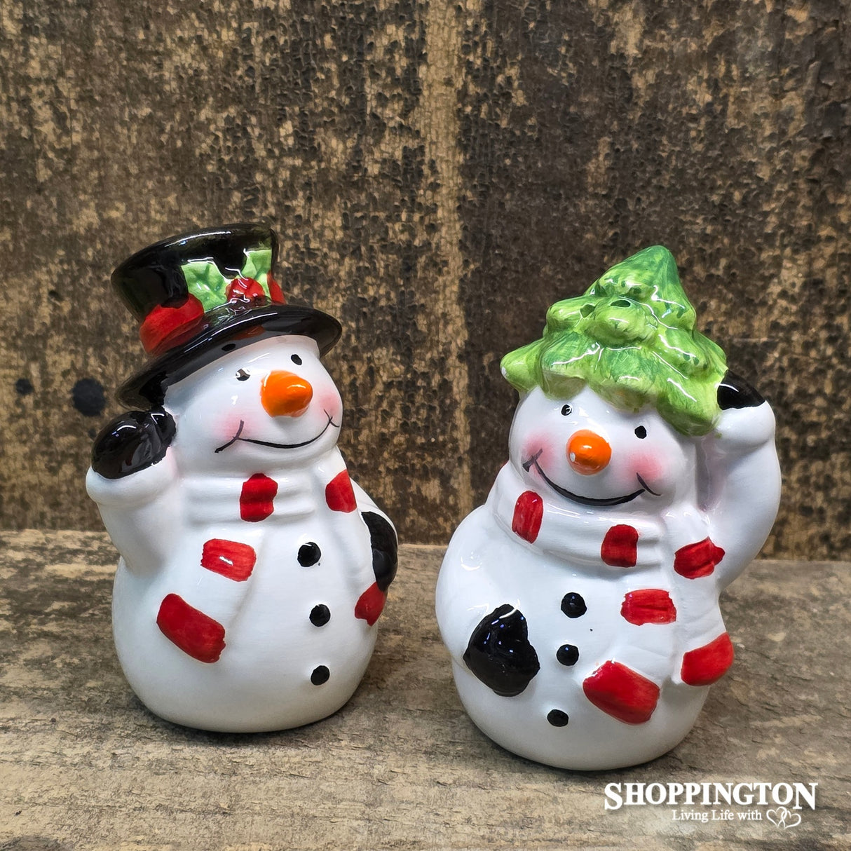 Salt & Pepper - Snowman Hat & Tree