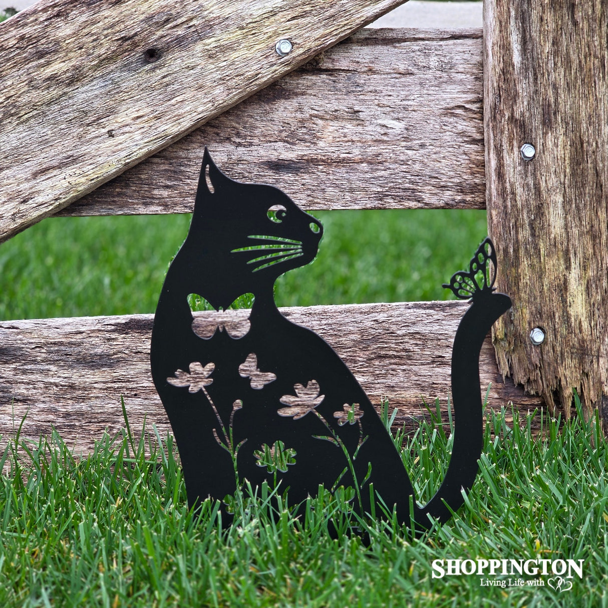 Garden Sitting Cat Stake