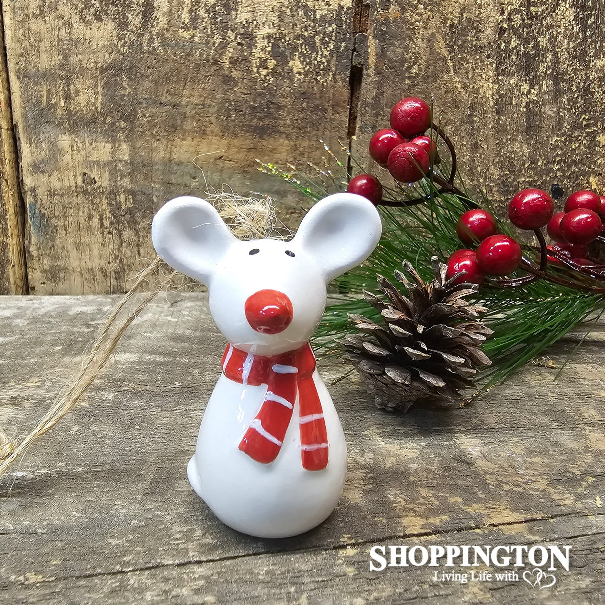 Ceramic Christmas Decoration - Mouse