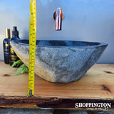 Handcarved Stone Wash Basin - 39cm