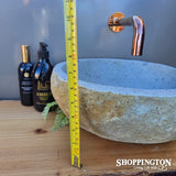 Handcarved Stone Wash Basin - 37cm x 33cm