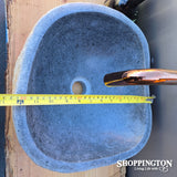 Handcarved Stone Wash Basin - 34cm x 31cm