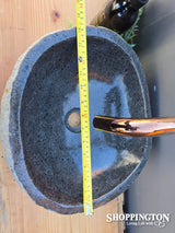 Handcarved Stone Wash Basin - 36.5cm x 31cm